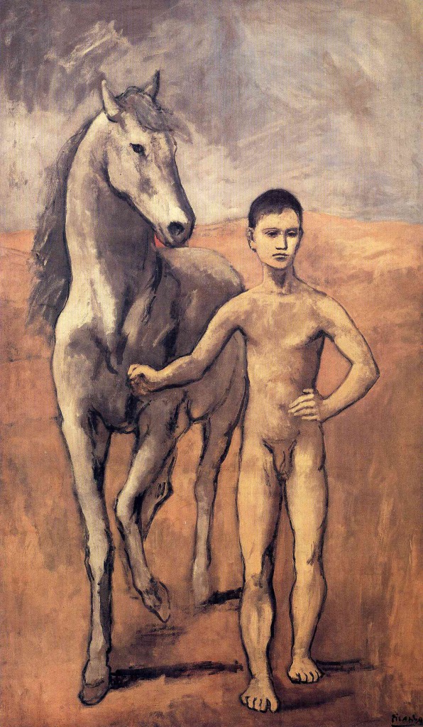 "Мальчик, ведущий лошадь" 1906