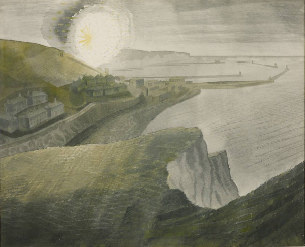 Shelling by Night 1941 by Eric Ravilious 1903-1942