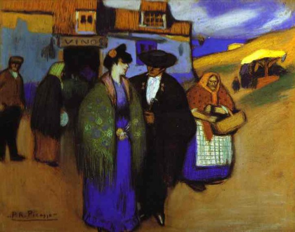 "Испанская пара перед гостиницей" 1900