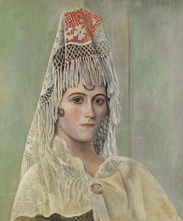 "Ольга Хохлова в мантилье" 1917
