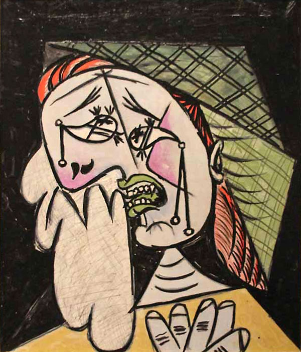 "Плачущая женщина с платком" 1937