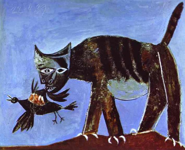 "Раненная птица и кот" 1938