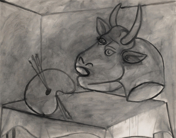 "Палитра и голова быка" 1938
