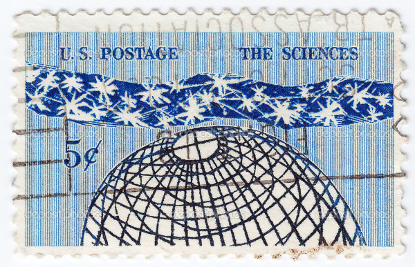USA - CIRCA 1945 : stamp printed in USA the sciences, circa 1945