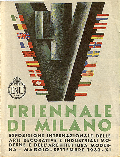 Обложка проспекта Миланского триеннале. 1933