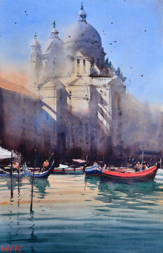 Художник Альваро Кастаньет. Santa Maria della Salute Venice