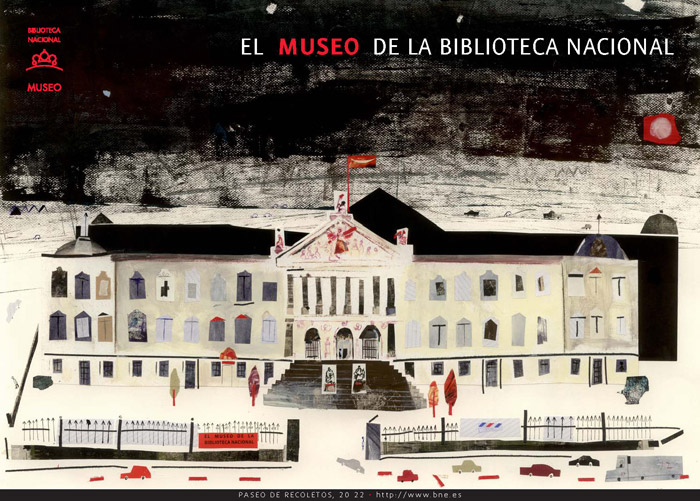 POSTER PARA EL MUSEO DE LA BIBLIOTECA NACIONAL DE ESPA&Ntilde;A. Иллюстратор Хавьер Сабала