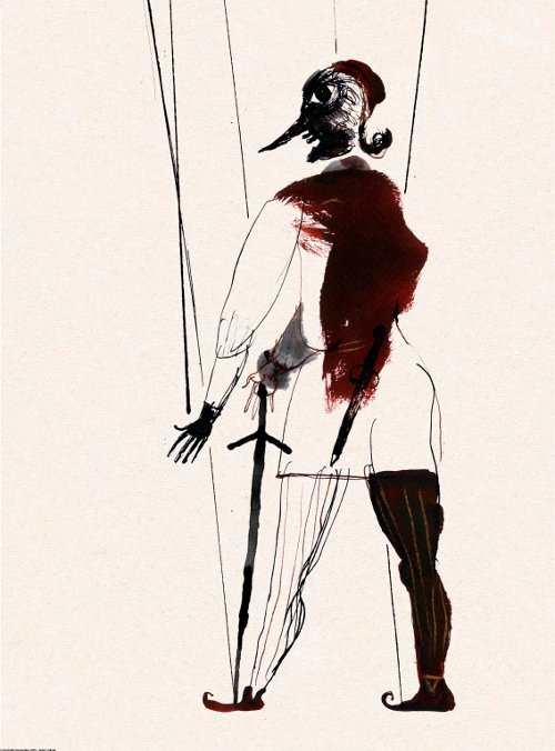 Иллюстрация Хавьера Сабалы. Гамлет